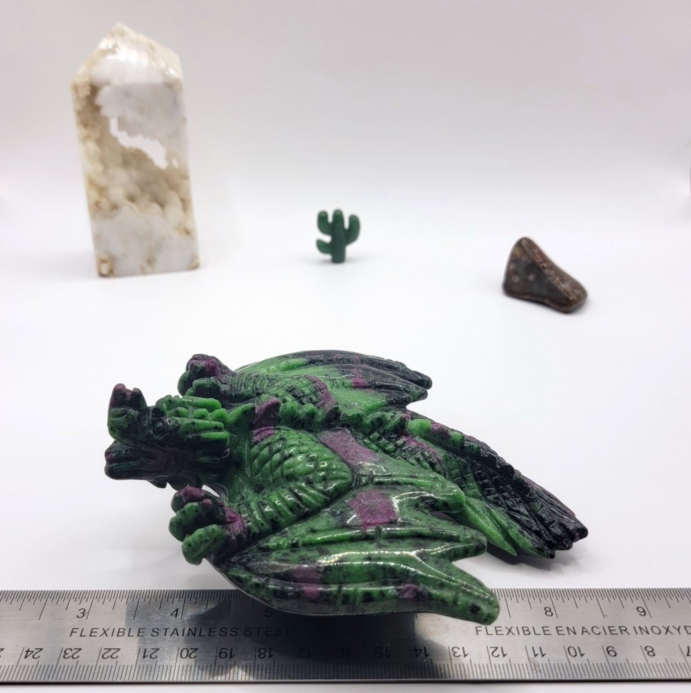 Ruby Zoisite Flying Dragon- UV Reactive- WYSIWYG