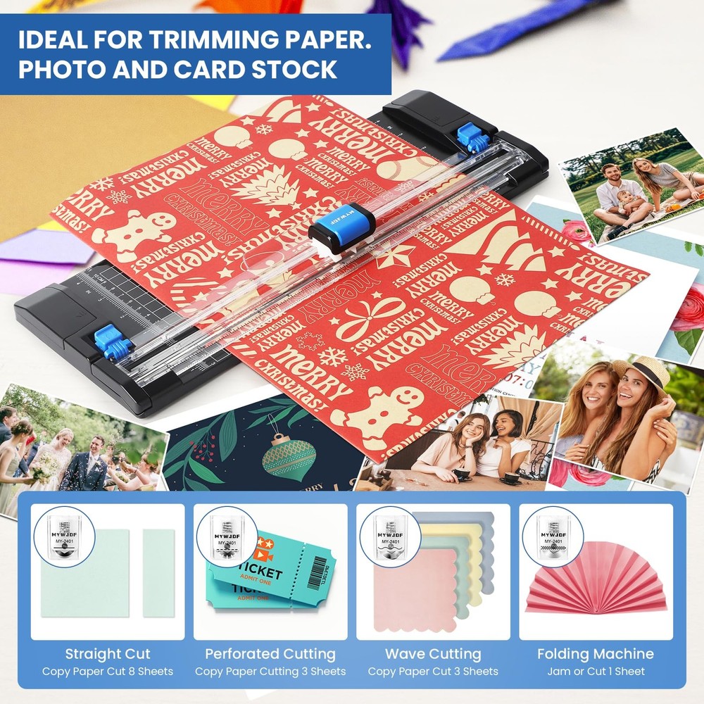 Paper Cutter Personal Rotary Trimmer for cardstock withAutomatic Security