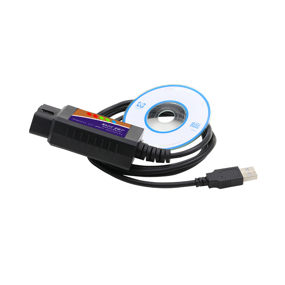 For Ford FORScan OBD2 Code Reader ELM327 V1.5 USB Modified Scanner HS/MS CAN US
