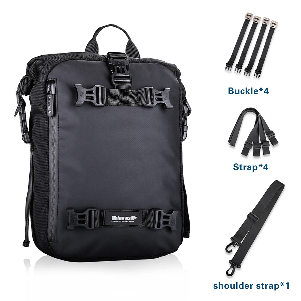 Motorcycle Rear Seat Bag 10L Riding Shoulder Backpack Multi-function Waterproof