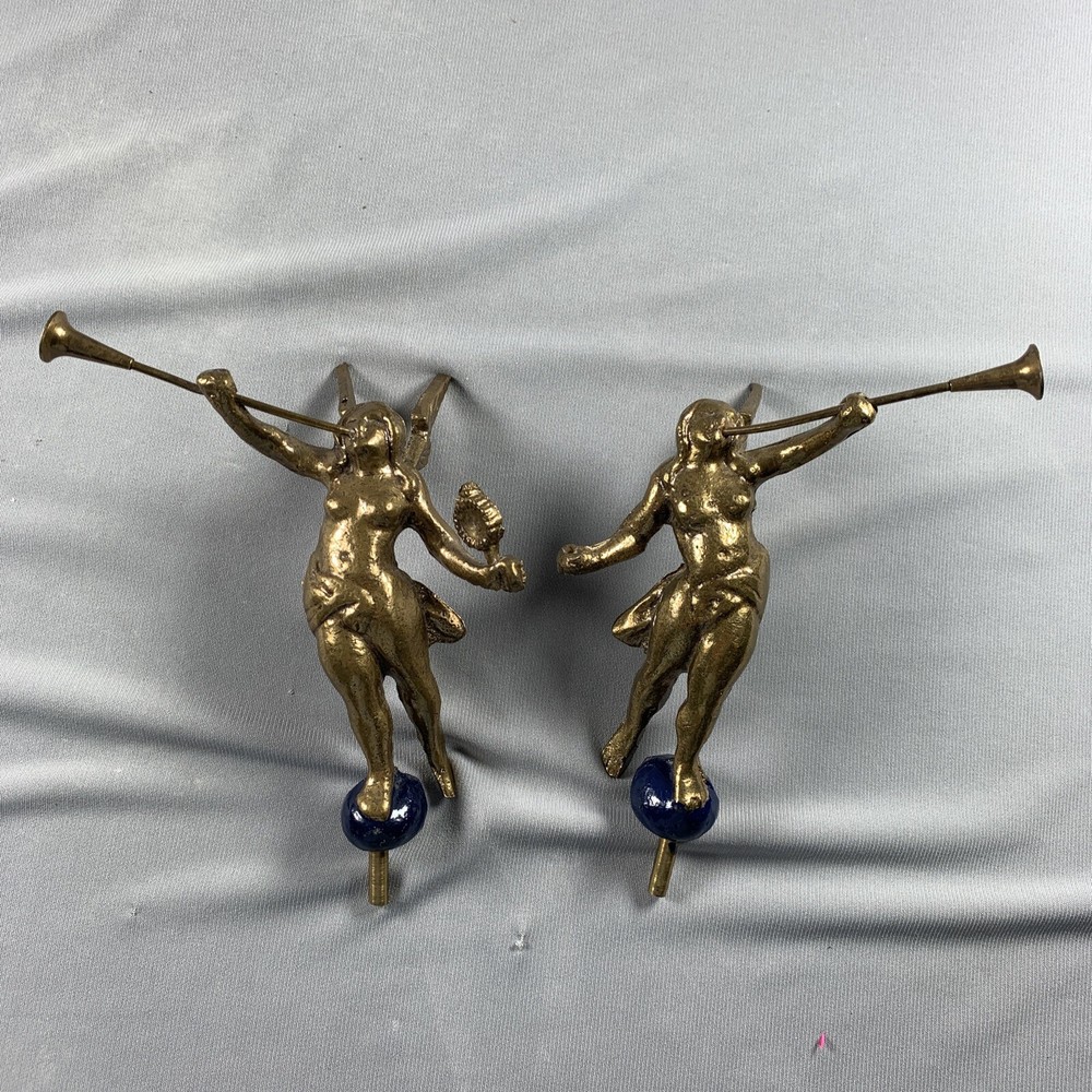 2 Warmink Clock Angels Brass