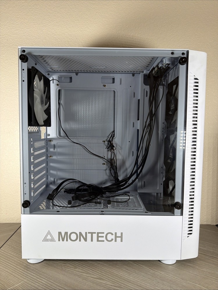 MONTECH X1  TEMPERED GLASS ATX MID TOWER COMPUTER CASE WHITE