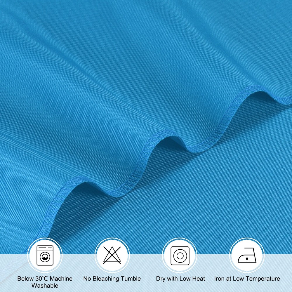 140x220cm Rectangle Tablecloth, Thickened Polyester Table Cloth Lake Blue