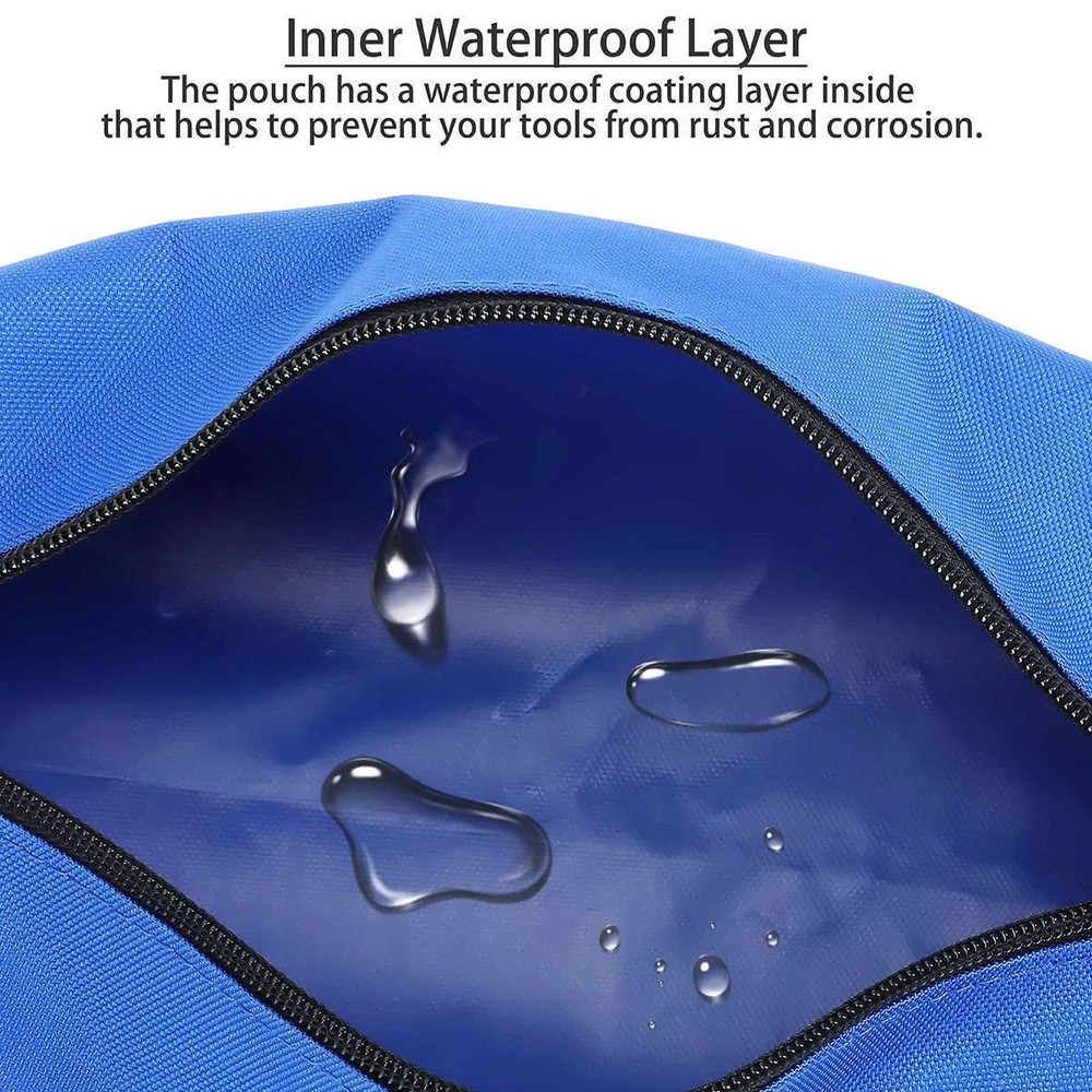 Multi-purpose Oxford Canvas Tool Bag Zipper Small Organizer Pouch Heavy Duty