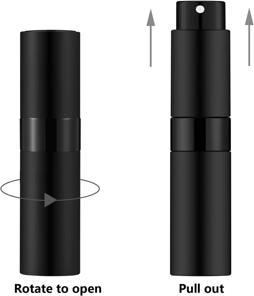 8ML Perfume Travel Refillable Atomizer Bottles Mini Cologne Sprayer for Men and