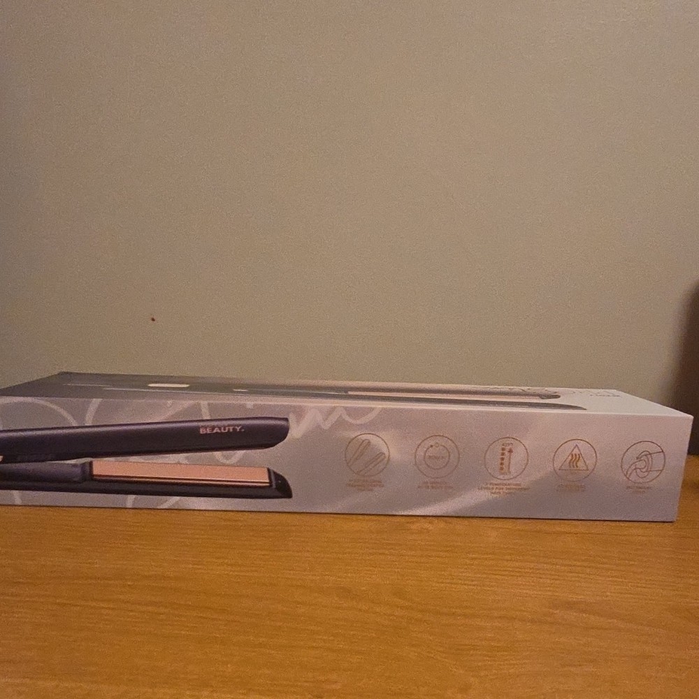 Cortex Beauty PRO Slim 1" Ceramic Flat Iron Ultra Smooth Plates Black