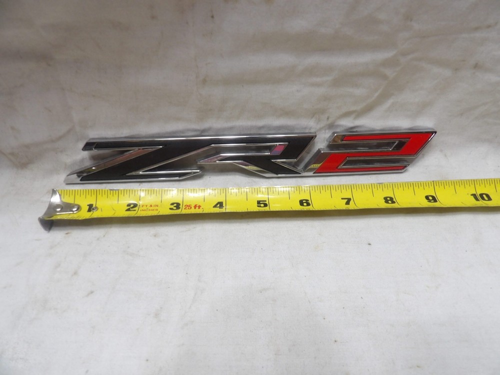 ZR2 1 pc. Emblem Black & Silver & Red
