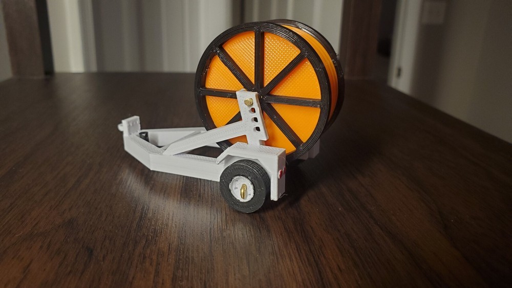 Custom 1/50 Scale Cable Reel Trailer