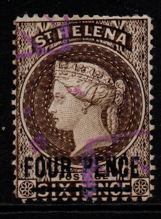 ST.HELENA SG43c 1894 4d SEPIA USED