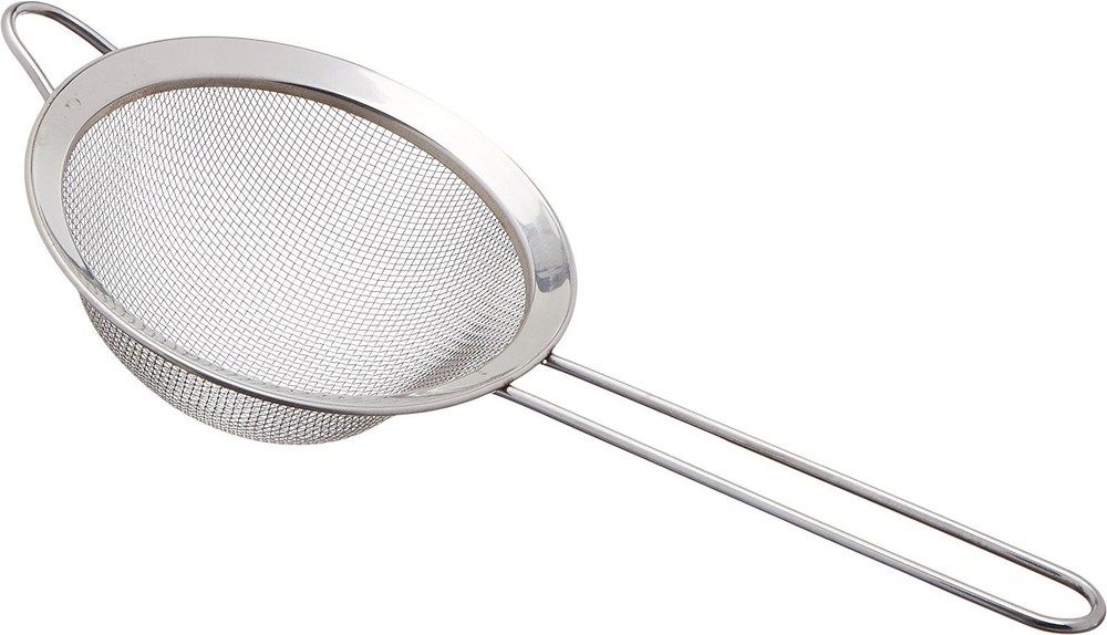 Fox Run 4Inch Mesh Strainer Stainless Steel Handheld Sifter Tool