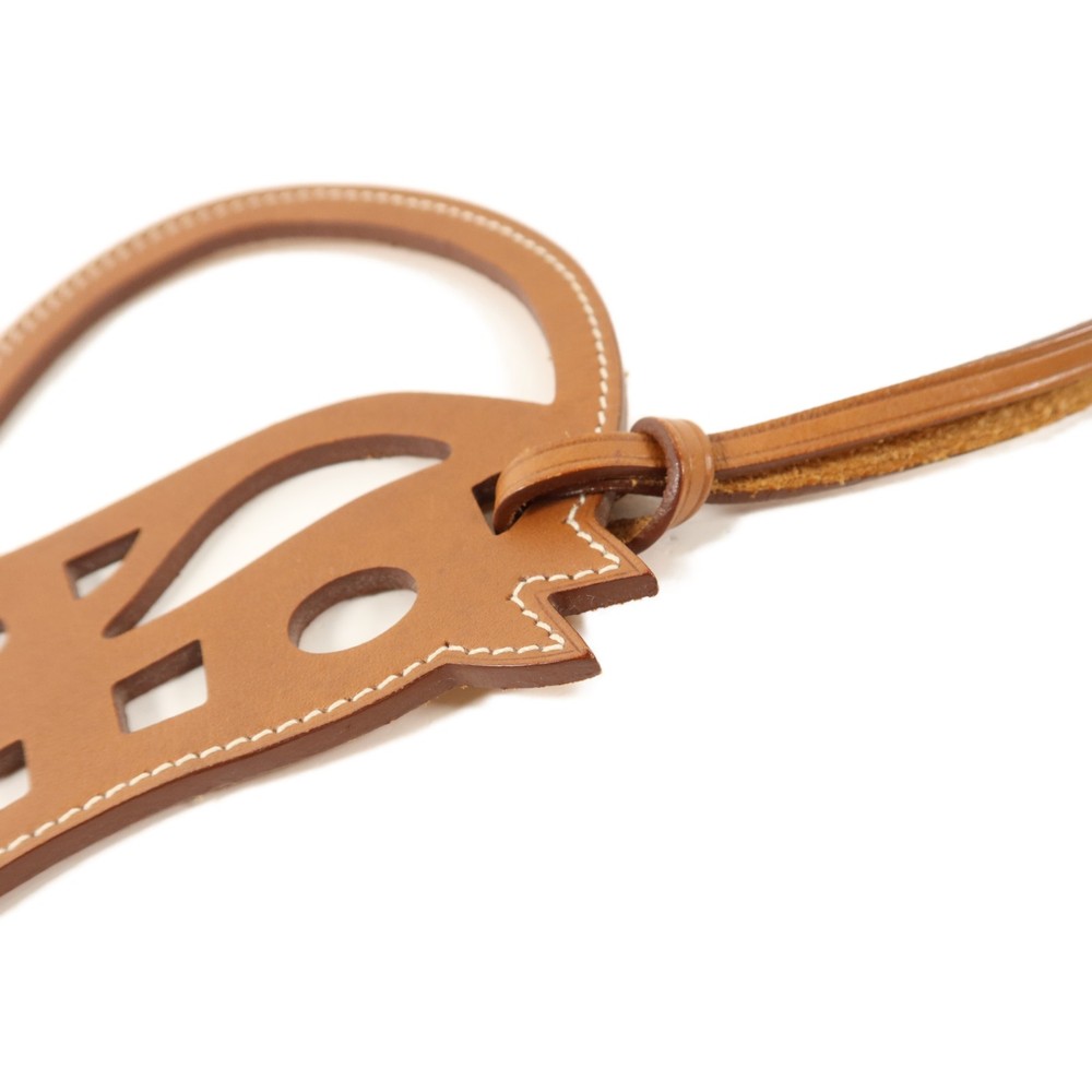 HERMES Paddock Cheval Charm Swift Leather Gold