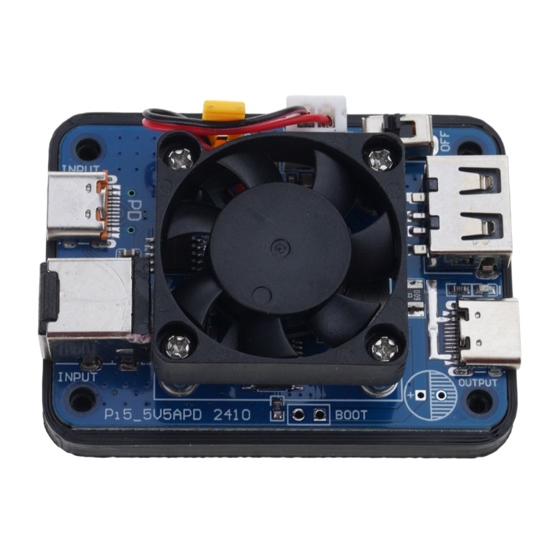 Stable 5V5A Power Supply Module with PD Input for RPI 5 Development Boards