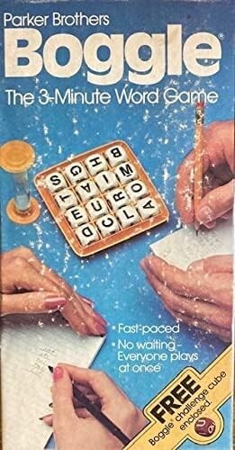 Parker Brothers BOGGLE 1983 Red Challenge Cube Edition No 0933