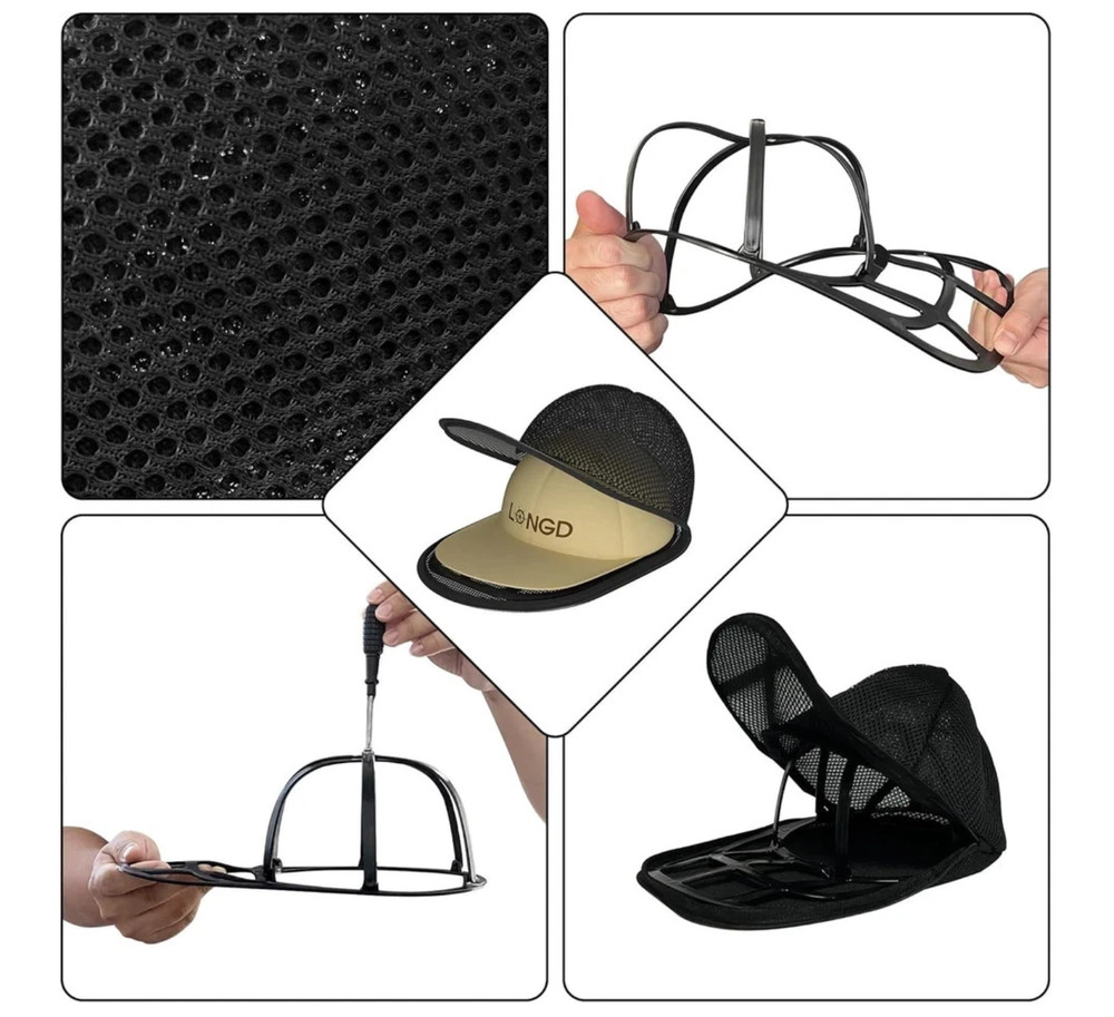 Hat Washer for Baseball Caps Sturdy Cleaning Protector with Frame Cage Laundry