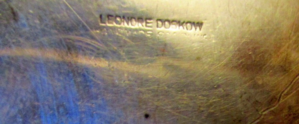 LEONORE DOSKOW Signed Sterling SILVER Pin Dish Tray