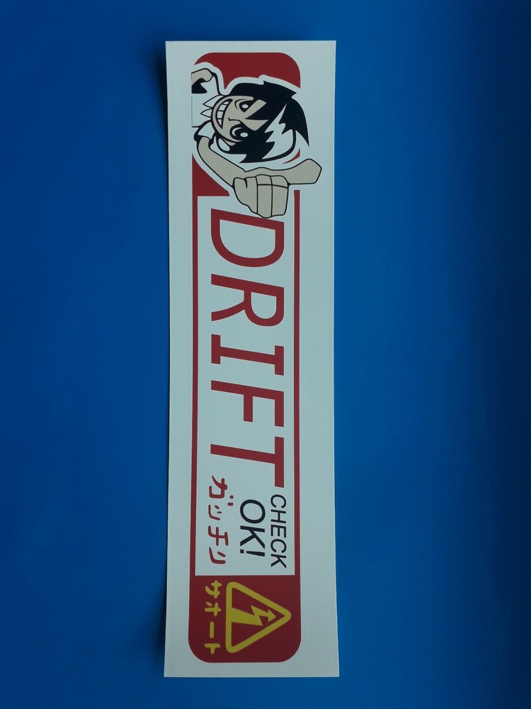 2 X "DRIFT CHECK OK" vehicle graphic stickers