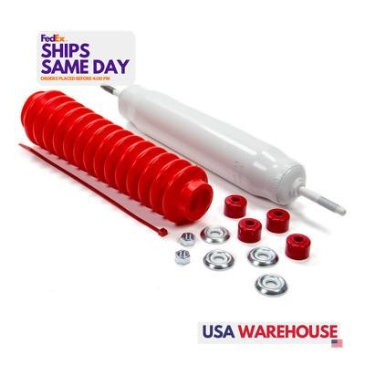Skyjacker 7800, One White Steel Steering Stabilizer W/ Red Boot Performance Part