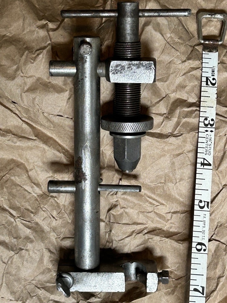 Antique LEADER Small Mini Bench Mount Drill Press