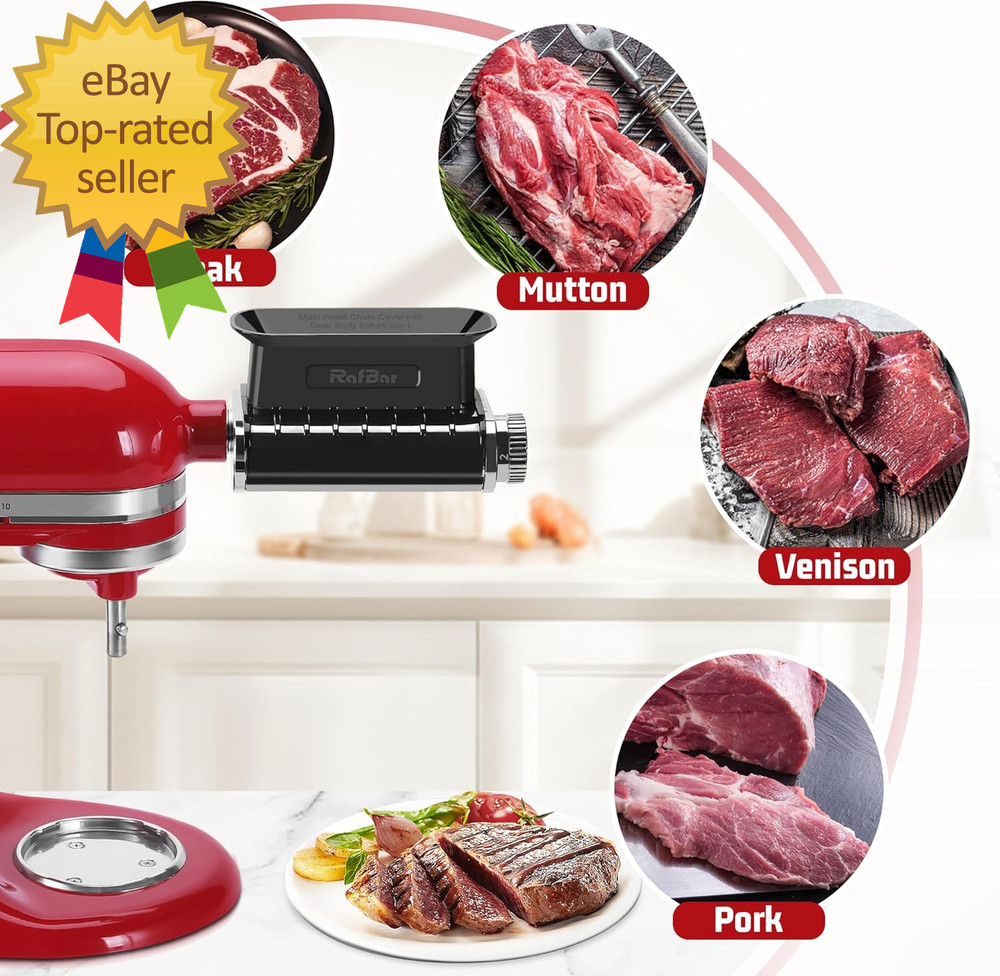 Adjustable Thickness Meat Tenderizer Attachment for Kitchenaid Stand Mixers, Mea