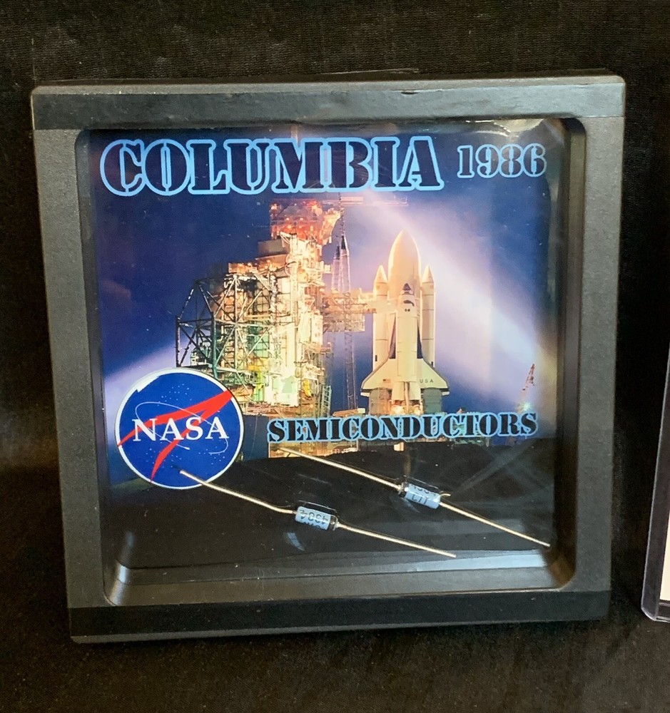 NASA Columbia Space Shuttle Authentic Semiconductors framed
