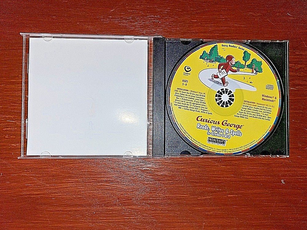 Curious George Reads, Writes & Spells for Grades 1-2 Fun-Packed Learning Game