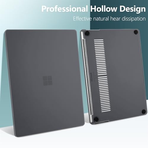 Matte Case for 15-inch Microsoft Surface Laptop Copilot+ PC 2024 Matte Black