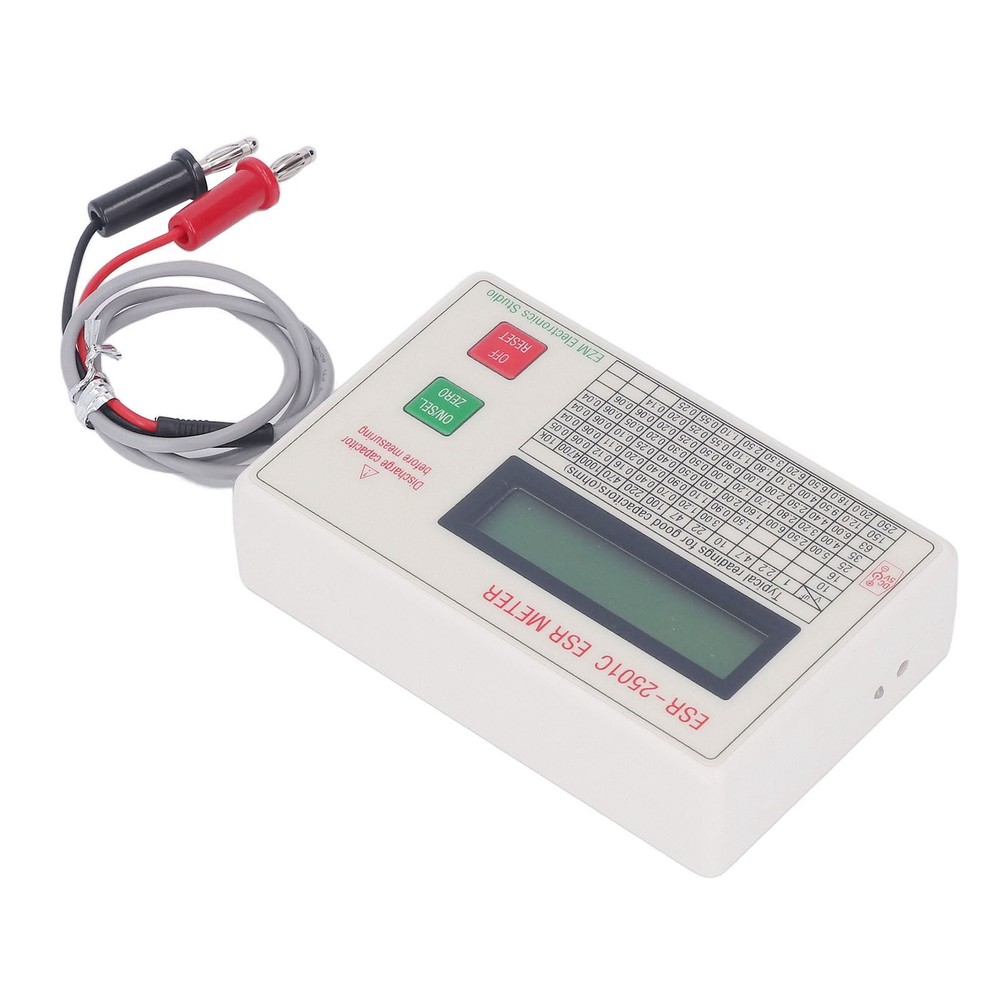 Handheld Capacitor Tester High Accuracy Smart Shutdown Function ABS