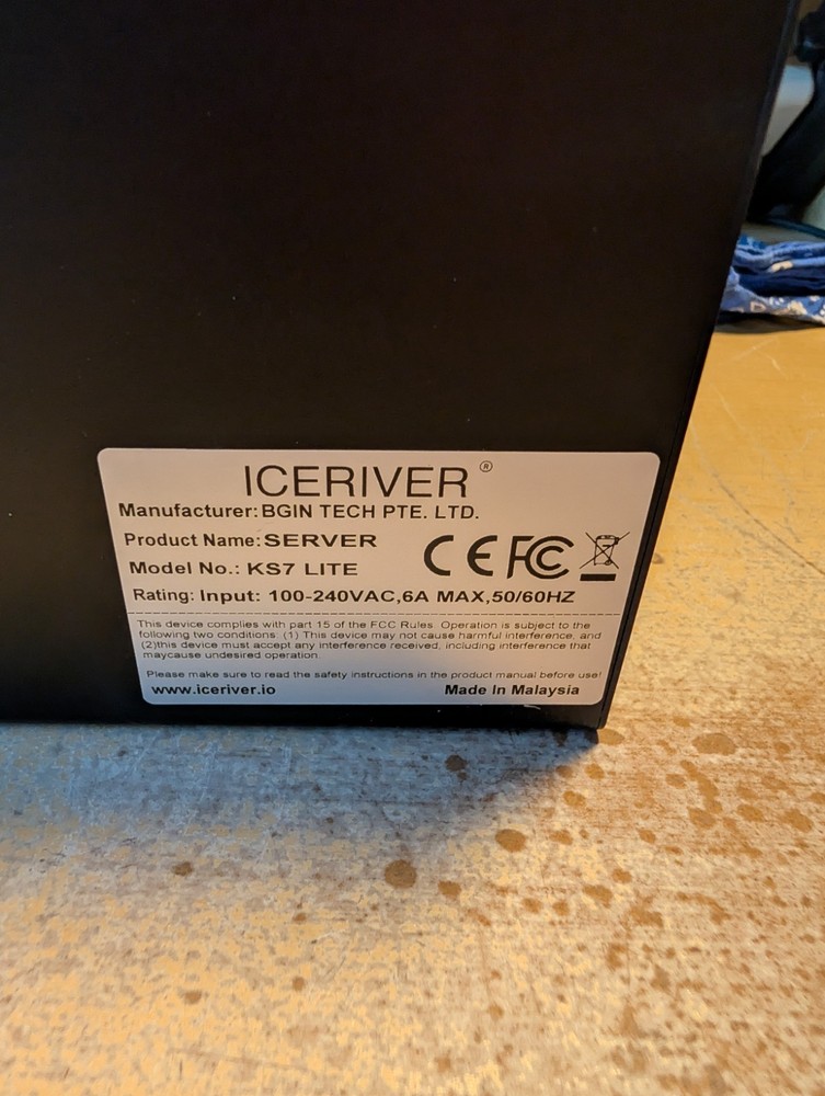 Iceriver KS7 Lite Kaspa (KAS) ASIC