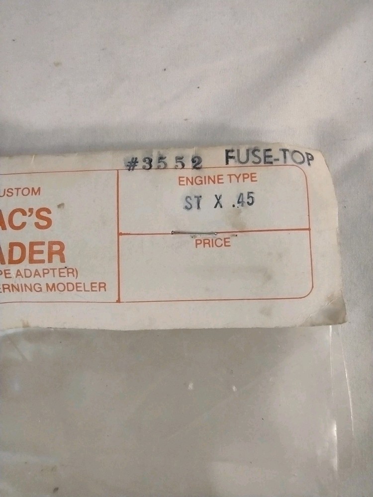 Model Airplane Engine Header. Mac's