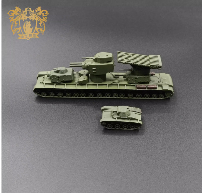 3D Printed Model 1/144 Soviet Kv-6 Super Heavy Tank Finished Model--