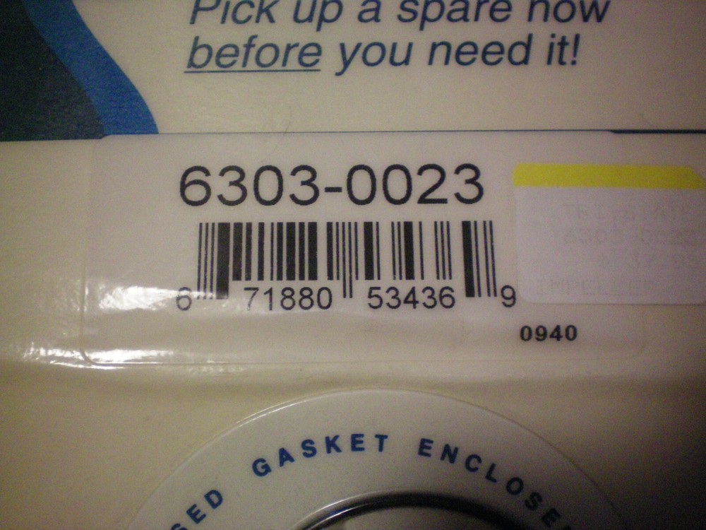 JABSCO #6303-0023 IMPELLER KIT, FREE FREIGHT