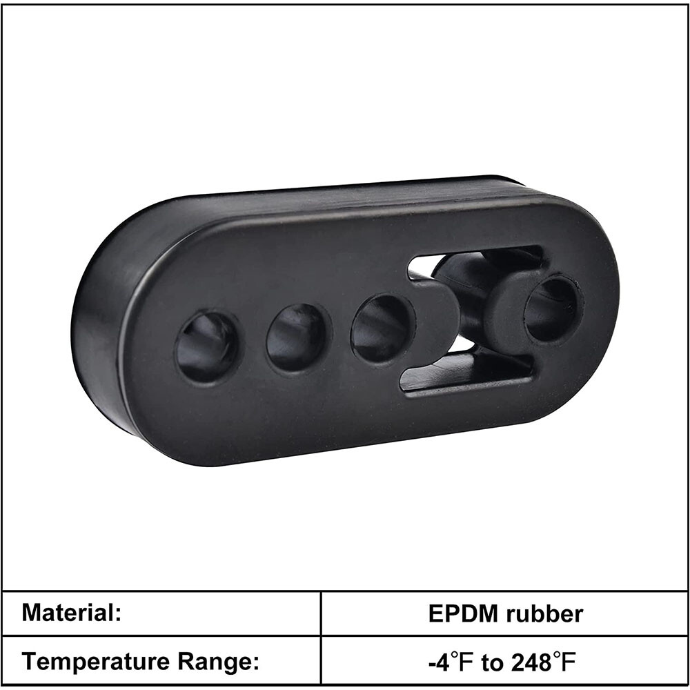 Performance Polyurethane Rubber Exhaust Hangers Adjustable Muffler Universal 2Pc