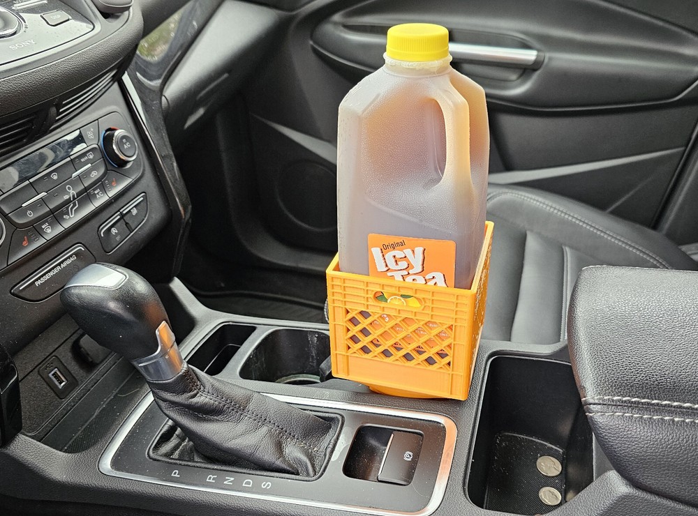 3D Printed Quart Jug / Half Gallon - Classic Style - Milk Tea Crate Cup Holder