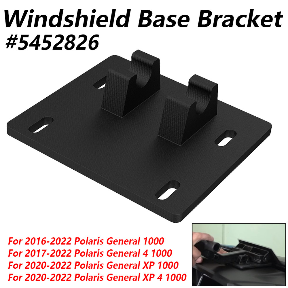 Glass Tip-Out Full Windshield Handle Base Bracket For Polaris General 4 1000 XP
