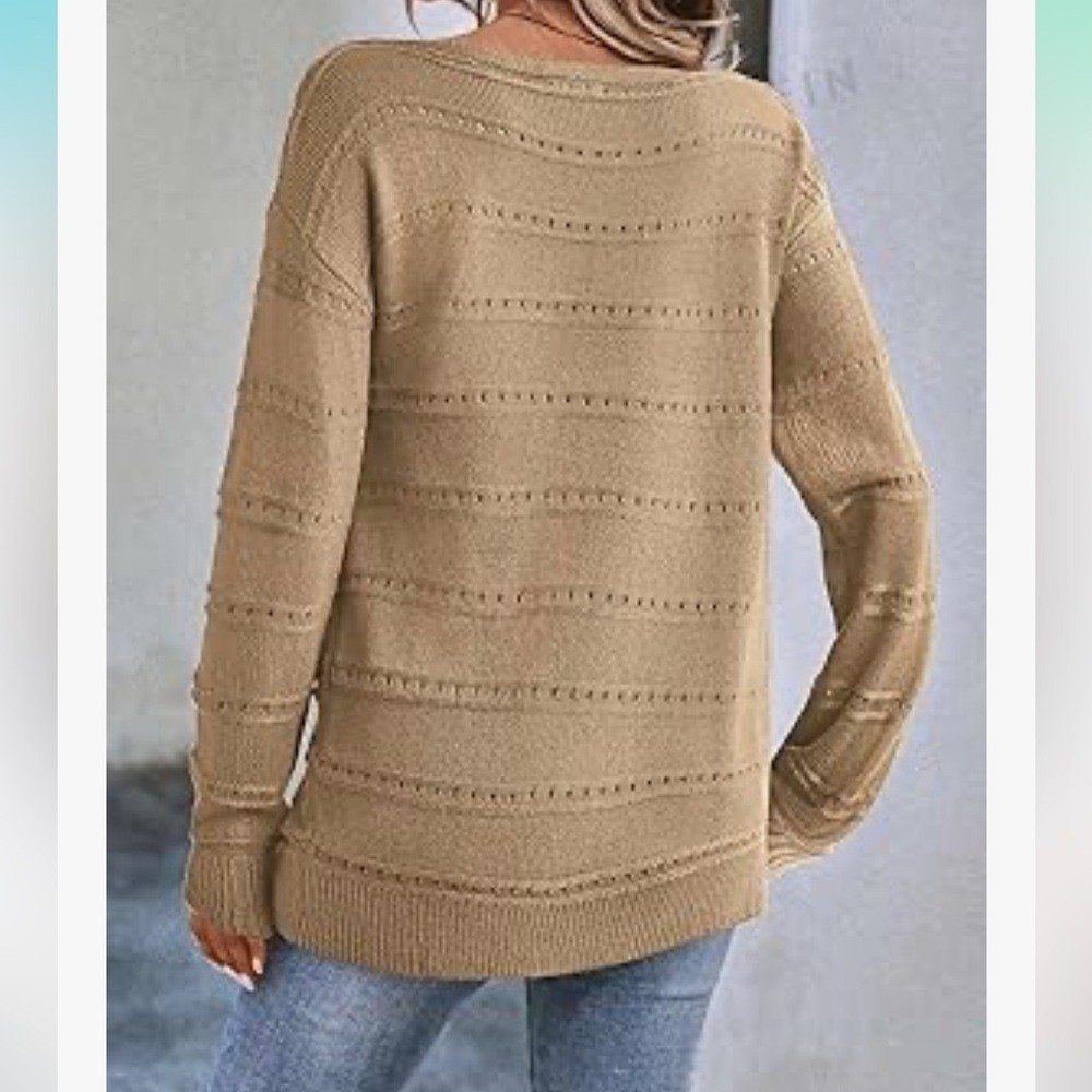 Neutral Khaki Knit Sweater