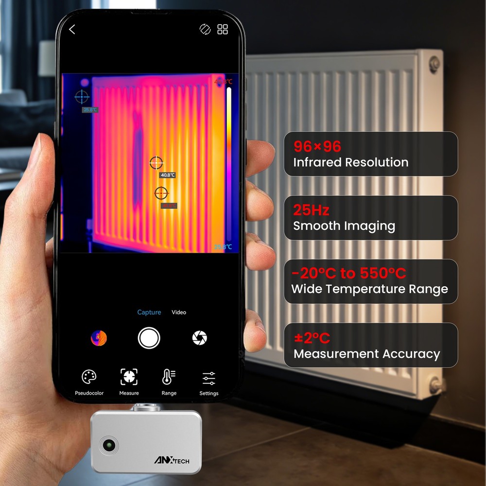 ANXTECH Infrared Thermal Image Camera Super Resolution 240*240 for Android