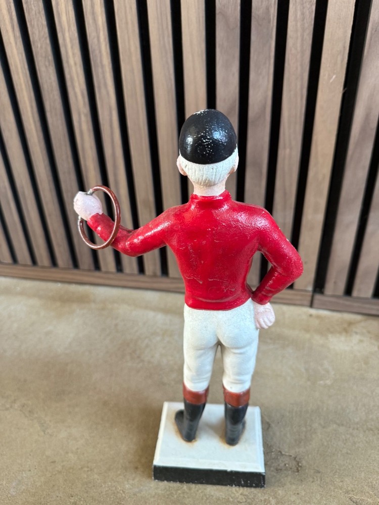 cast iron lawn jockey statue