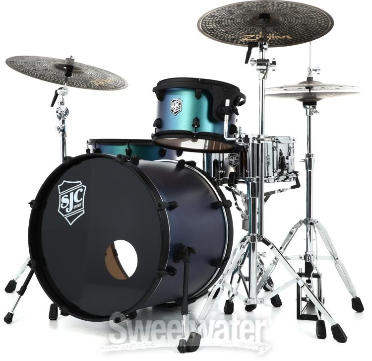 SJC Custom Drums Pathfinder Series 3-piece Shell Pack - Pacific Teal