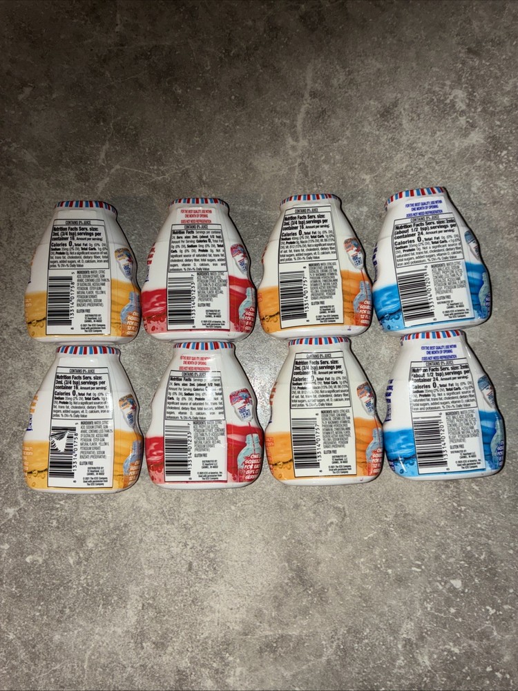 8 ICEE Zero Calorie Cherry, Blue Raspberry, Orange and Mango Liquid Water