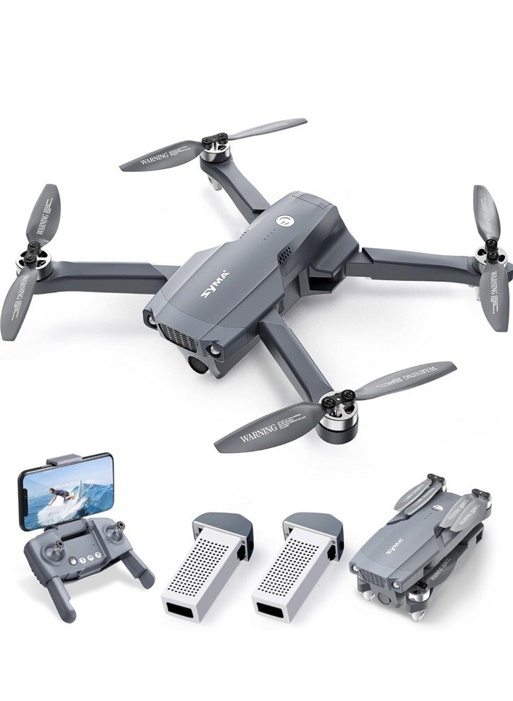 SYMA X500 PRO FOLDABLE DRONE W/ CAMERA AND CONTROLLER 2 BATTERIES IN CASE MANUAL