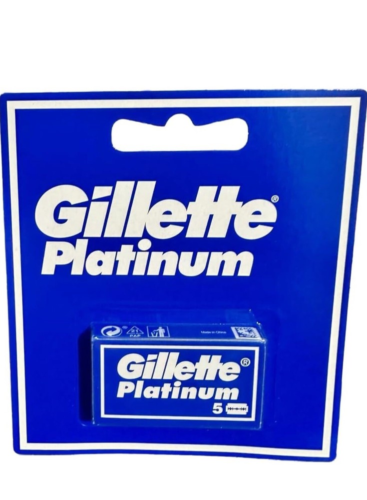 Gillette Platinum Double Edge Razor Blades - 50 Count