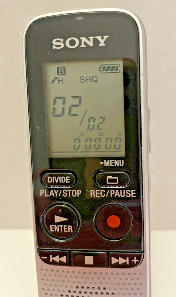 Sony ICD-BX112 Digital Handheld Digital Voice Recorder Tested Works