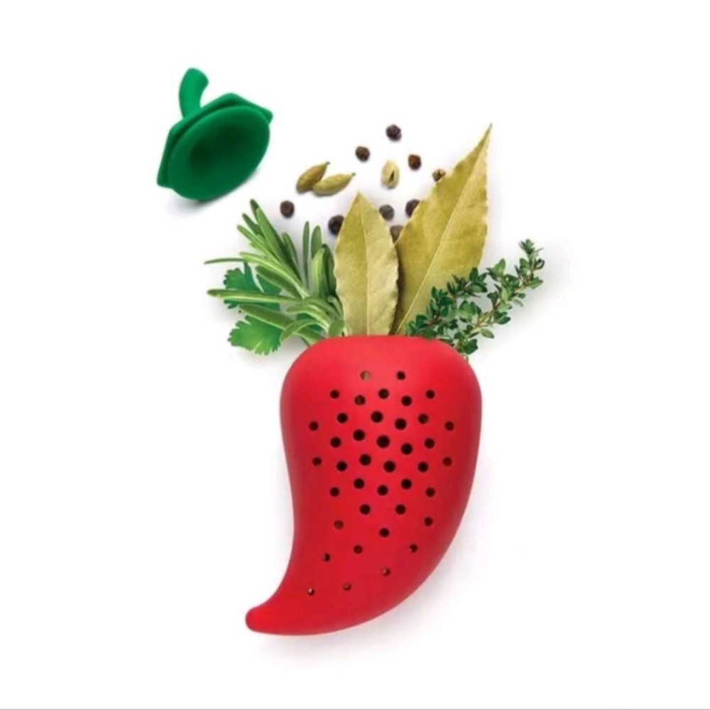 Large Silicone Pepper Herb Infuser Cooking Essentials Tea Infuser Cute Gift