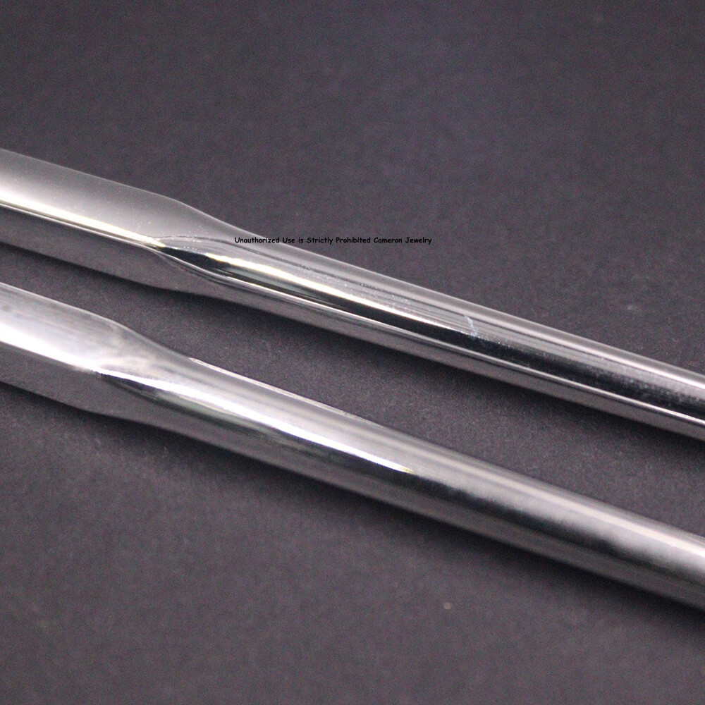 Solid S999 Fine Silver 999 Healthy Square Chopsticks Dinnerware 36-37g 8inch