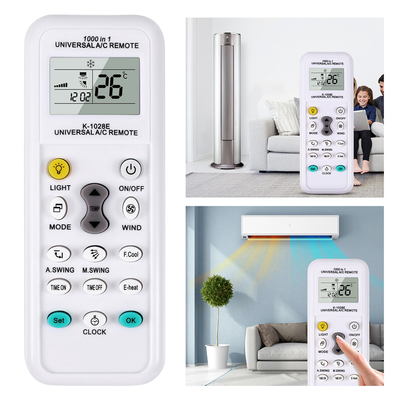 2X Universal A/C Air Conditioning Remote Control Replacement for 1000 Multibrand