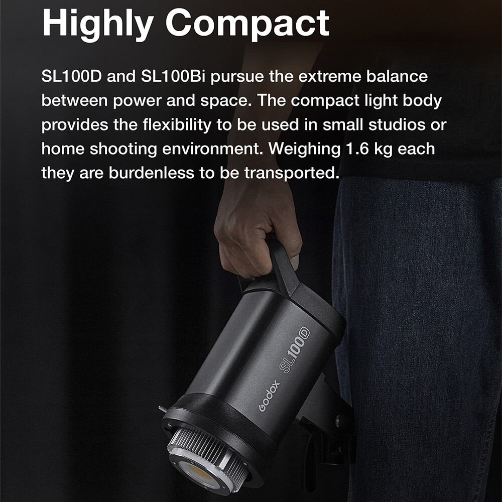US Godox SL100D Bowens Daylight COB LED Video Continuous Light White Version