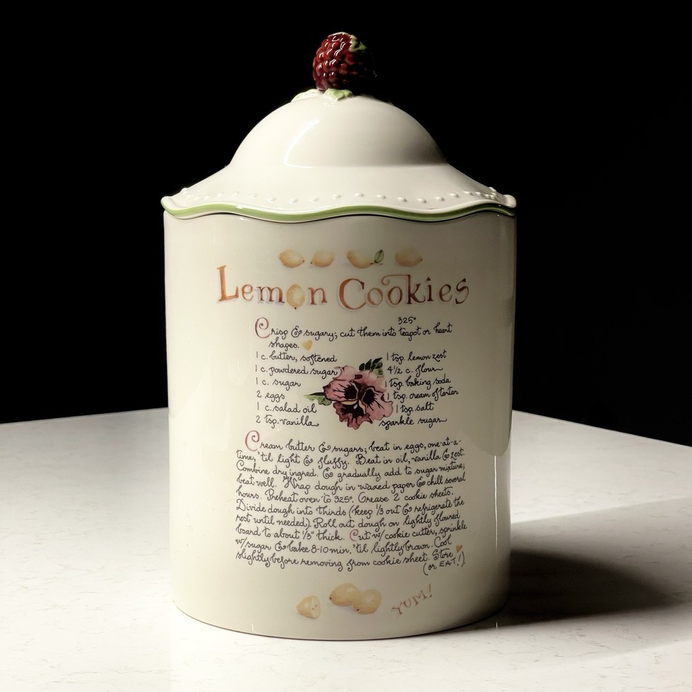 Rare "A Proper Tea" S. Branch 9'' Lenox Ceramic Cookie Jar