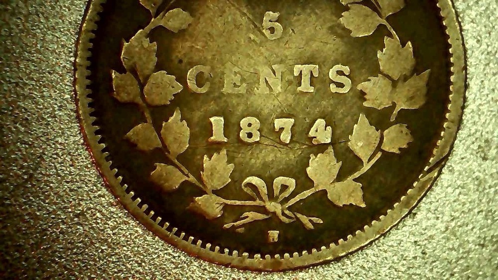 1874H Crosslet 4, 5 Cent Canada