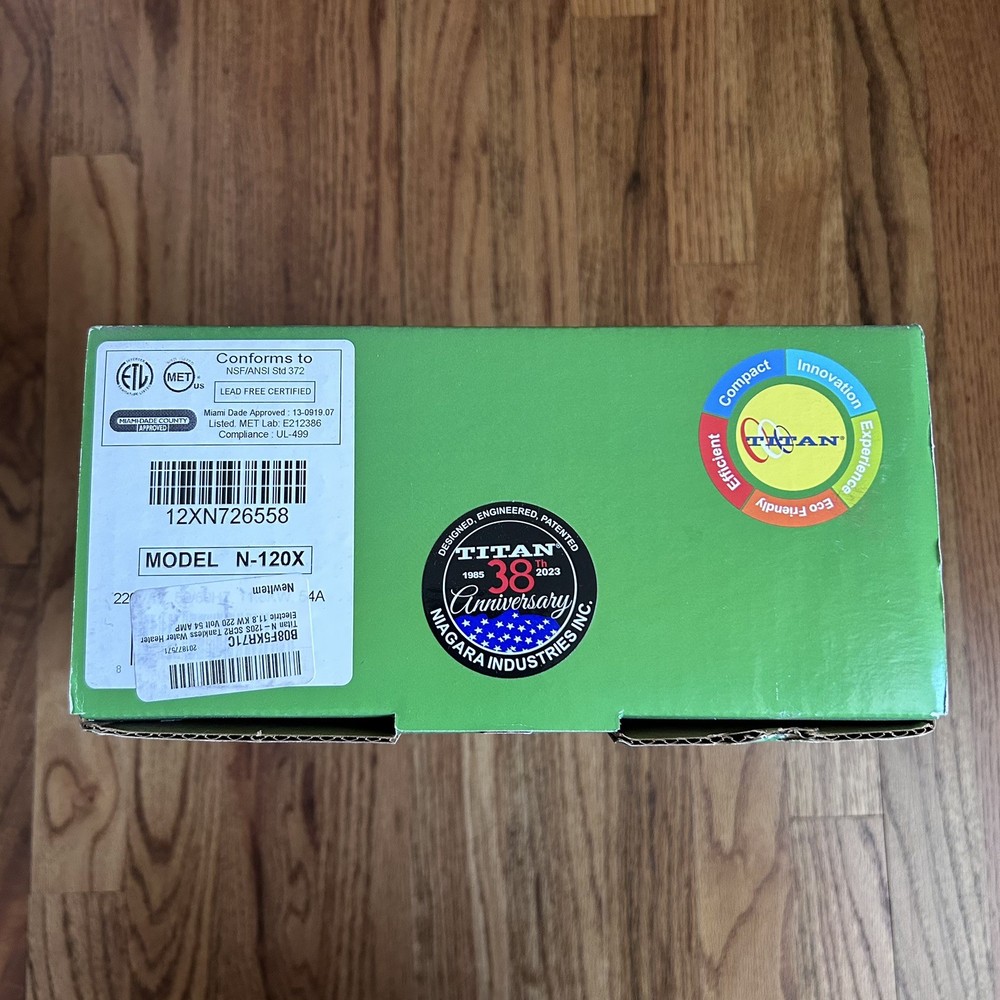 Titan N-120X SCR-2 Electric Tankless Water Heater 4.0 GPM/11.8 KW/54 Amp New