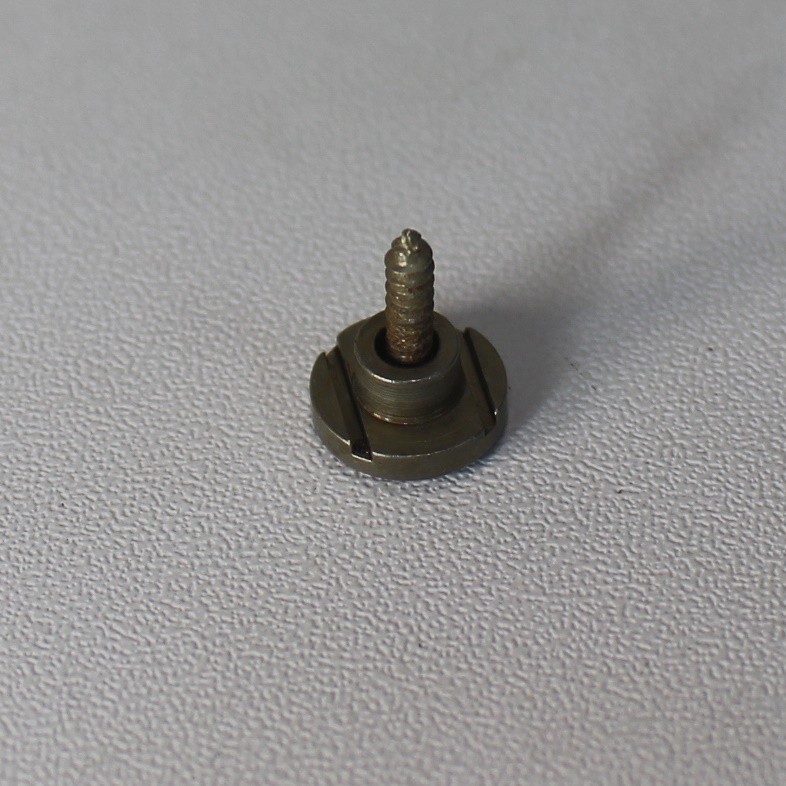 Aged Round String Tree Retainer Guide For 50s Stratocaster V3 - Nickel